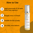 Vitamin C Sunscreen SPF 50+++ with Hyaluronic Acid & Octocrylene